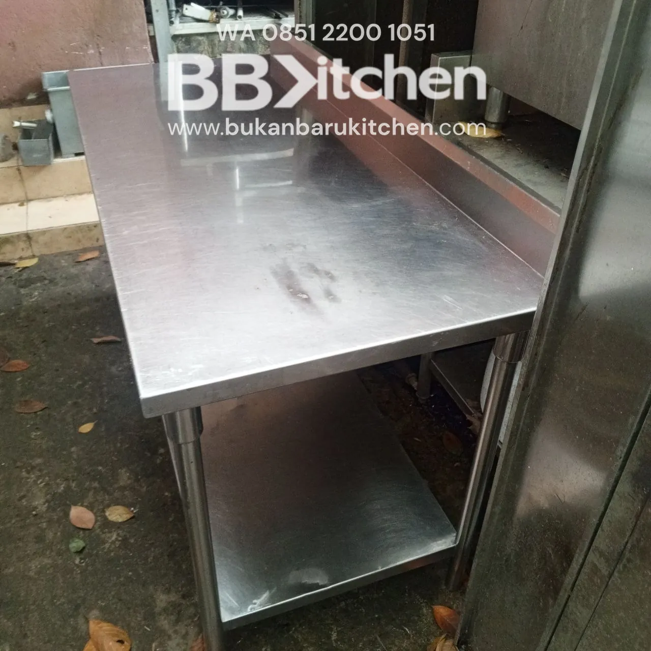 Meja 2 Susun Stainless Becksples Ukuran 160x70x85 - Image 3