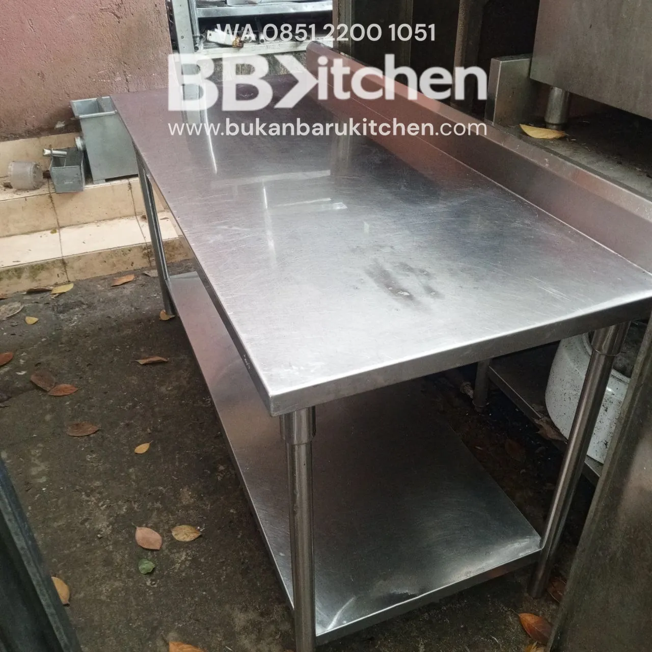 Meja 2 Susun Stainless Becksples Ukuran 160x70x85 - Image 4