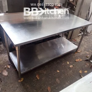 Meja 2 Susun Stainless Becksples Ukuran 160x70x85