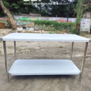 Meja 2 Susun Stainless P 150cm L 70cm T 85cm