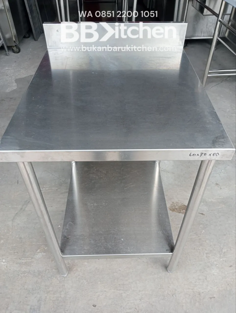 Meja 2 Susun Stainless Steel P 60 L 70 T 85 - Image 5