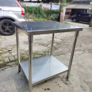 Meja 2 Susun Stainless Steel P75 L60 T85