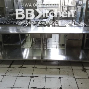 Meja 2 Susun Stainless Steel Ukuran 270x60x85