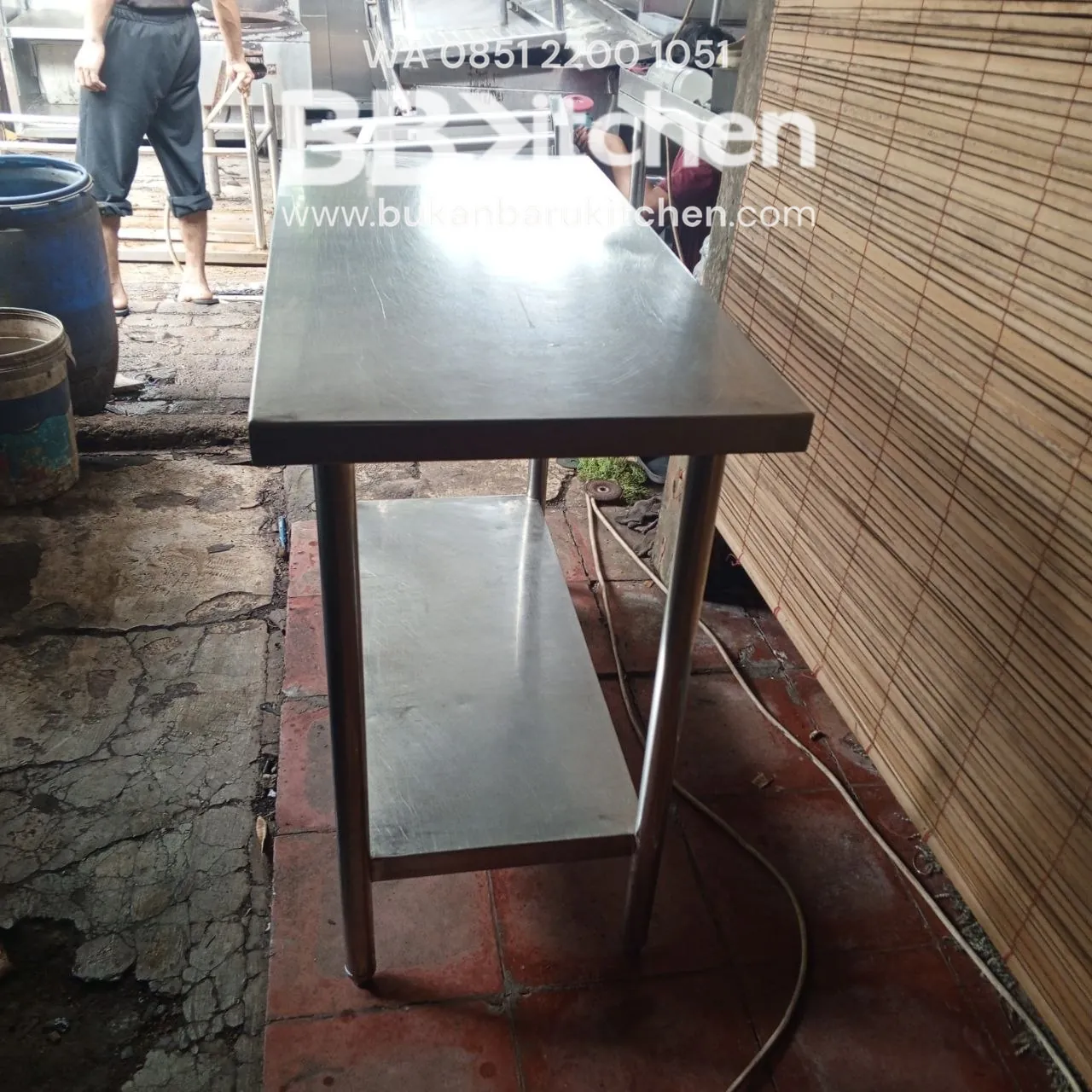 Meja 2 Susun Stainless Steel Ukuran 50x100x83 - Image 3