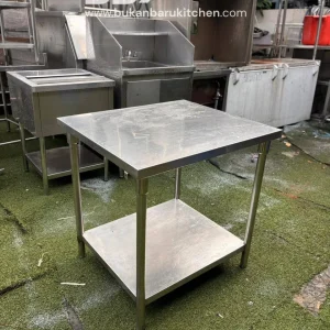 Meja 2 Susun Stainless Steel Ukuran 80x70x85