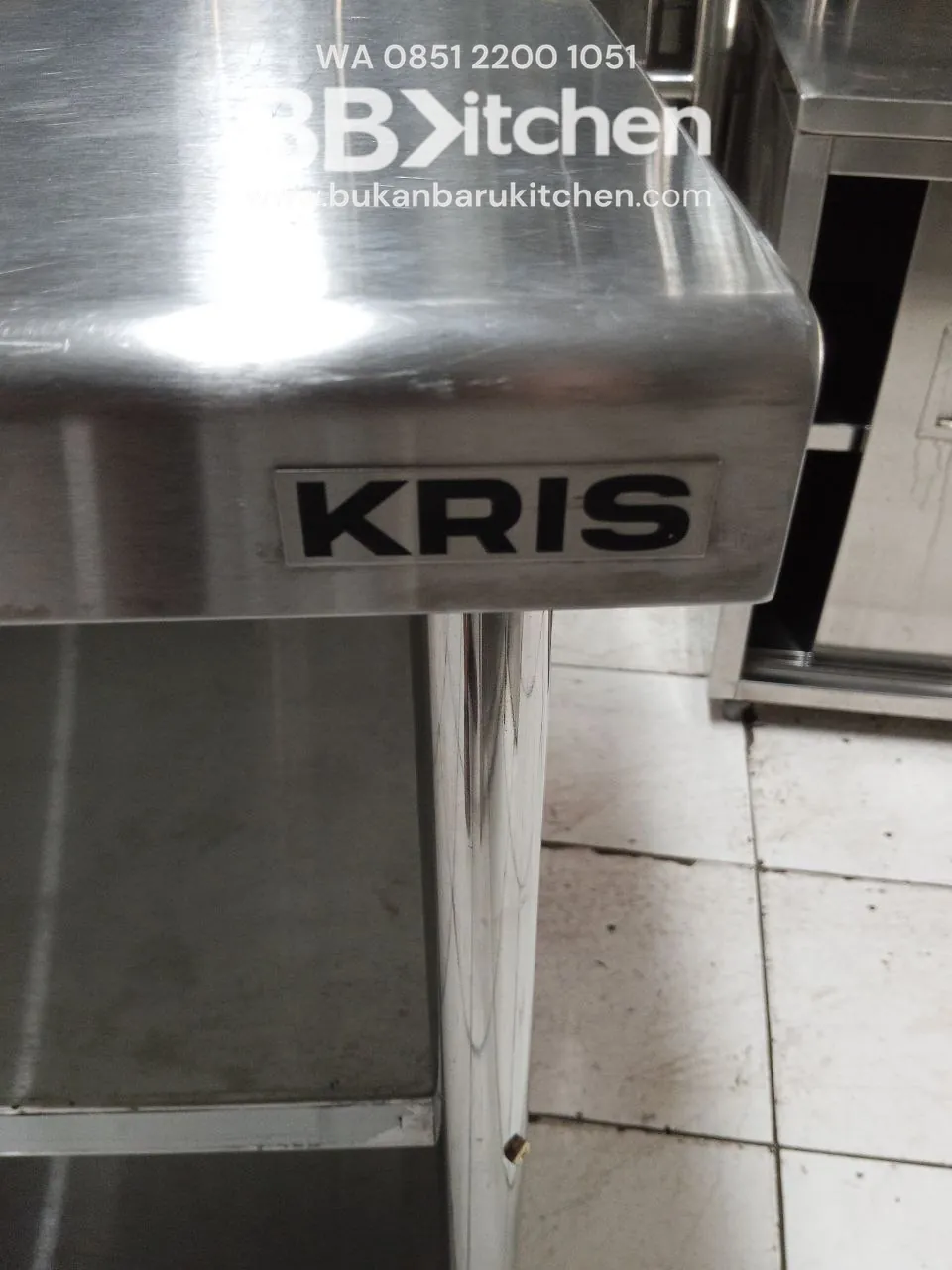 Meja 3 Susun Knock Down Ukuran 180x70x85 untuk Restoran dan Katering - Image 5