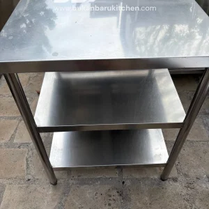 Meja 3 Susun Stainless 70x70x85