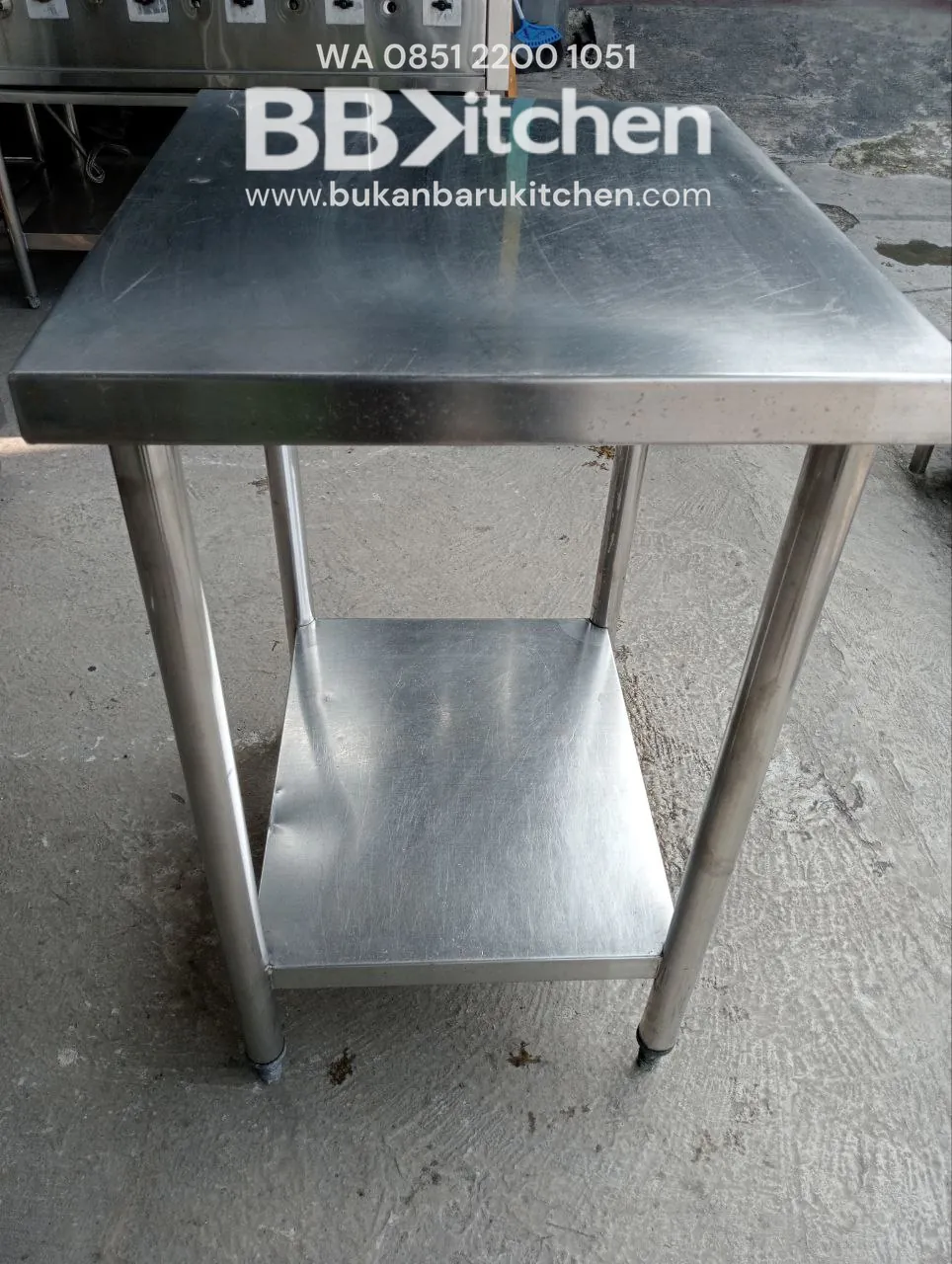Meja Bumbu Stainless 2 Susun P60 L50 T83