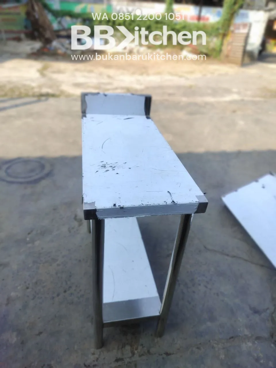 Meja Bumbu Stainless Steel Ukuran P 35cm L 80cm T 85cm - Image 3