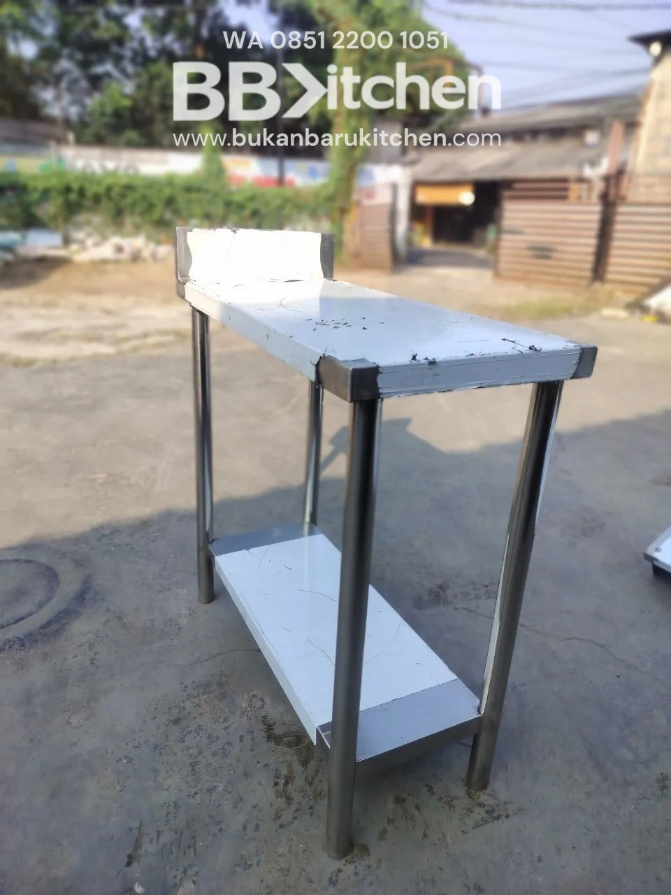 Meja Bumbu Stainless Steel Ukuran P 35cm L 80cm T 85cm - Image 5