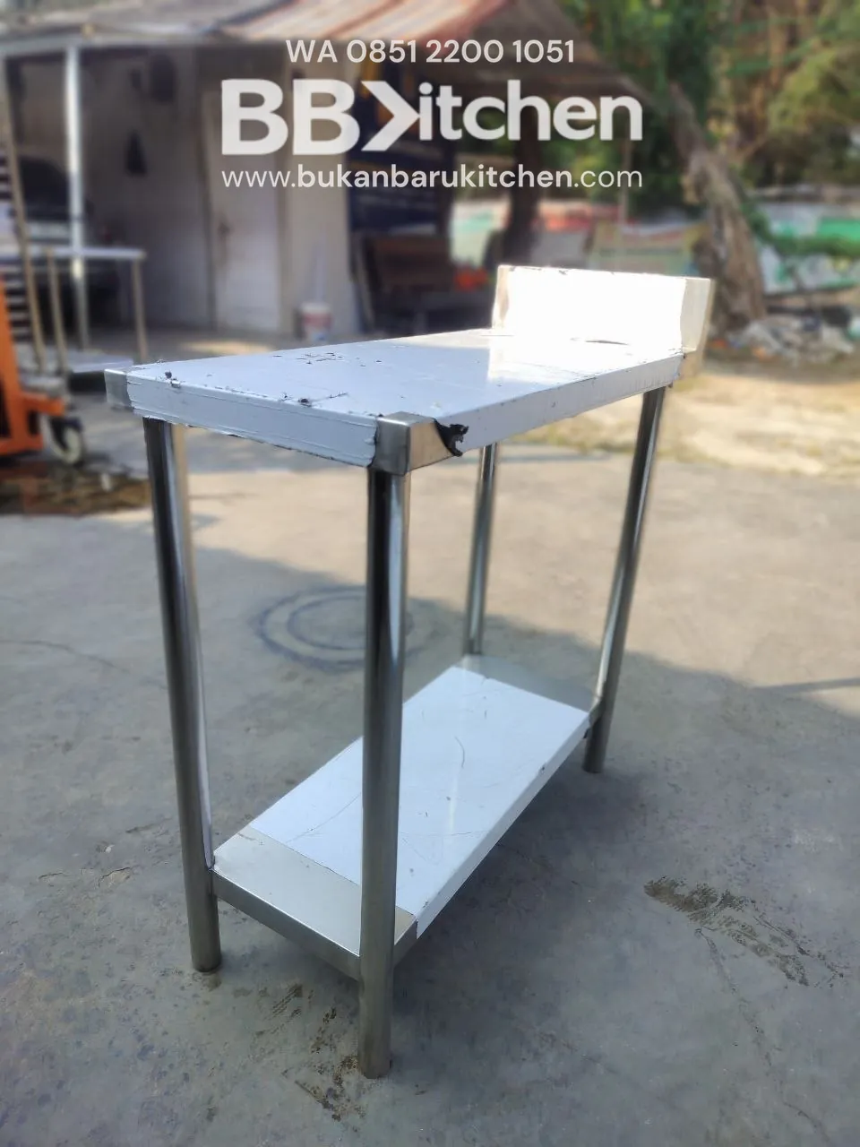 Meja Bumbu Stainless Steel Ukuran P 35cm L 80cm T 85cm - Image 6