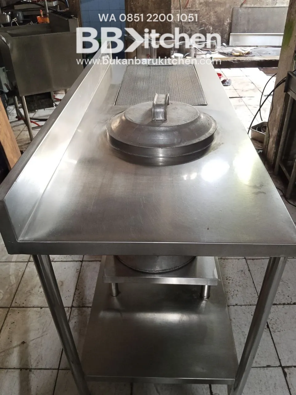 Meja Dandang Stainless Steel 170x65x85 cm - Image 3