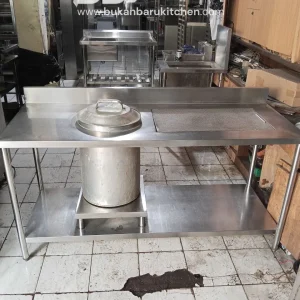 Meja Dandang Stainless Steel 170x65x85 cm