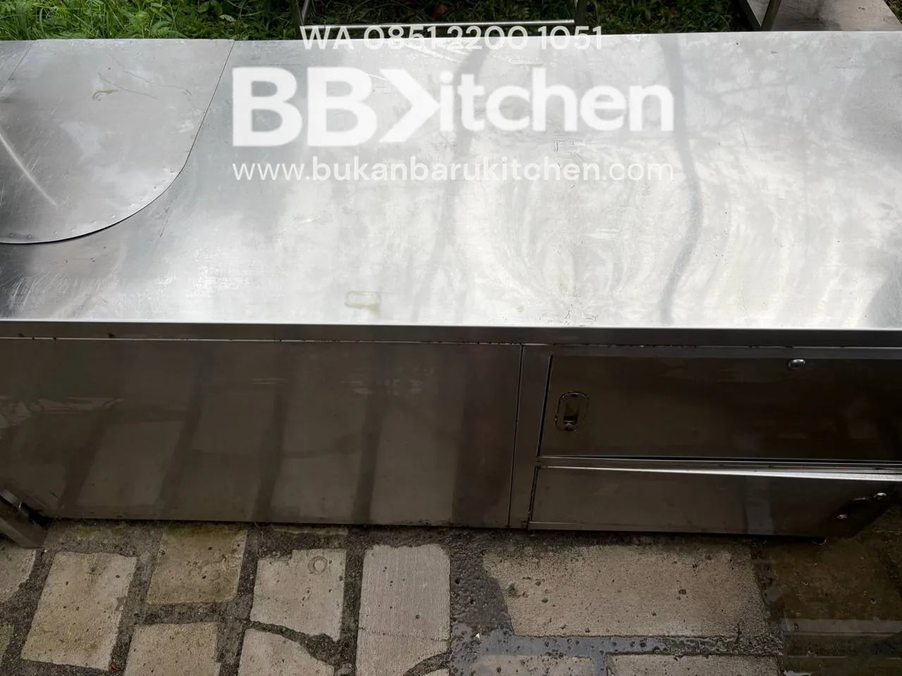 Meja Kabinet Stainless 180x70x85 - Image 2