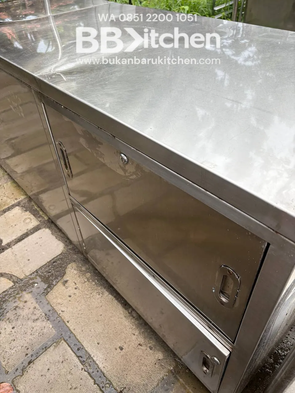 Meja Kabinet Stainless 180x70x85 - Image 4