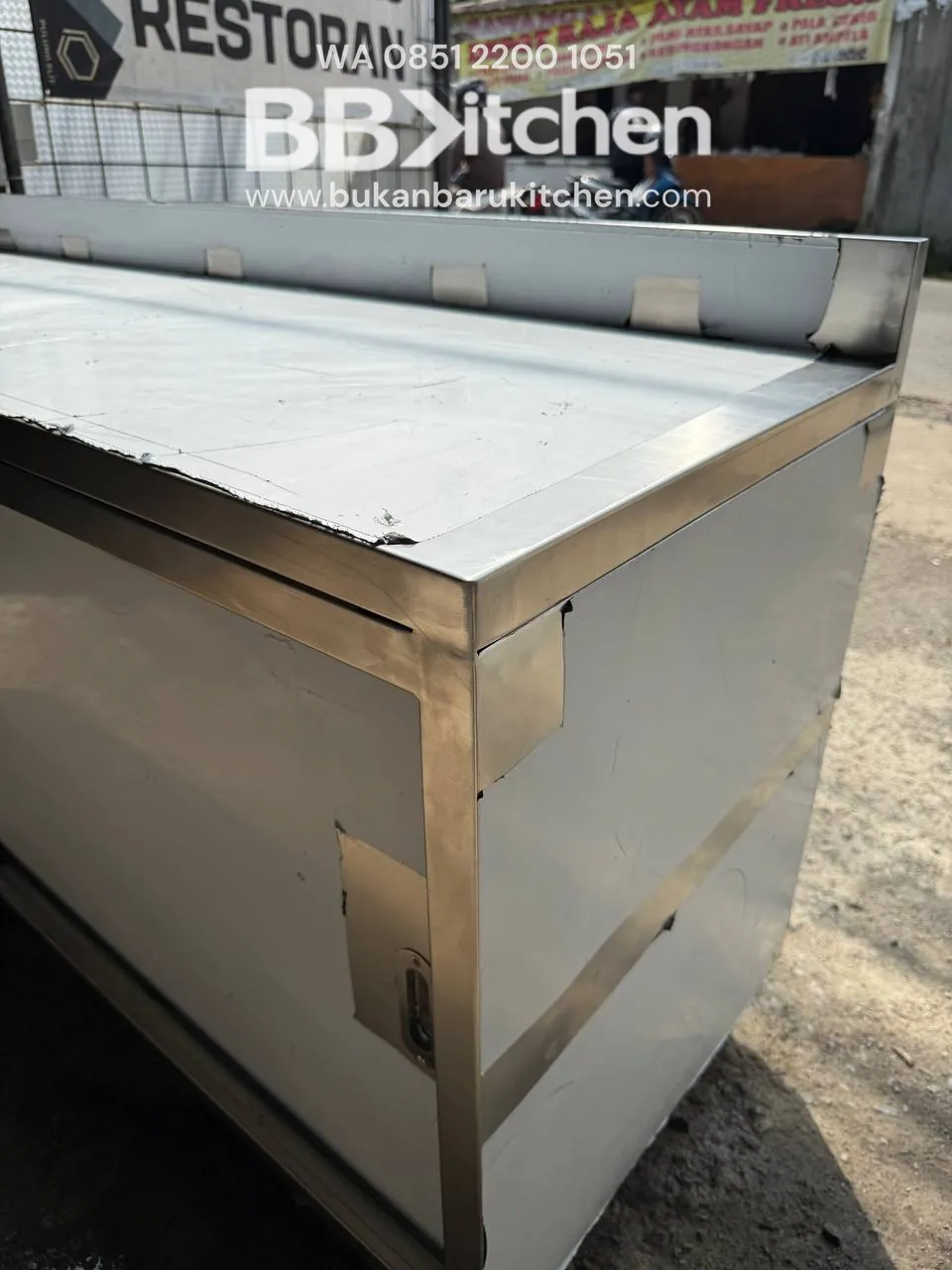 Meja Kabinet Stainless Custom - BBKitchen