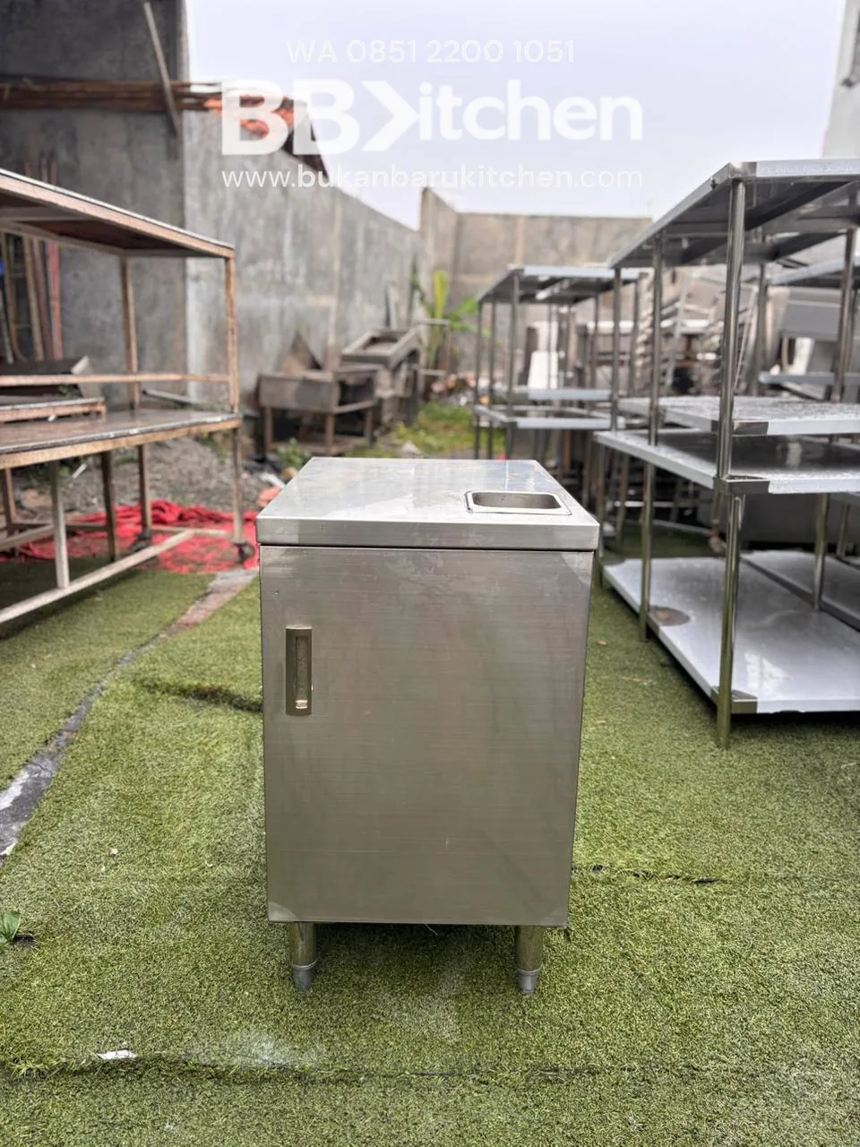 Meja Kabinet Stainless Ukuran 50x70x85 - Image 2