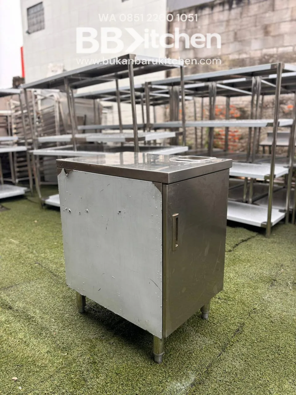 Meja Kabinet Stainless Ukuran 50x70x85 - Image 4