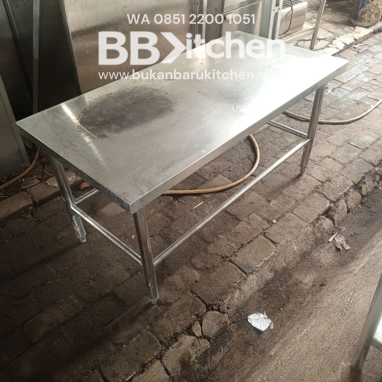 Meja Kompor 1 Susun Stainless Ukuran 120x60x60