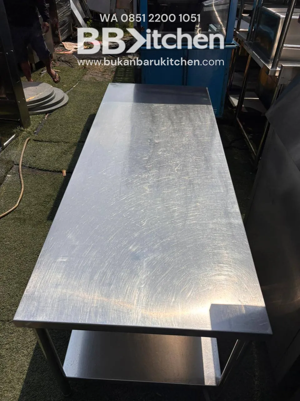 Meja Kompor 2 Susun 180x70x50 untuk Dapur Komersial - Image 4