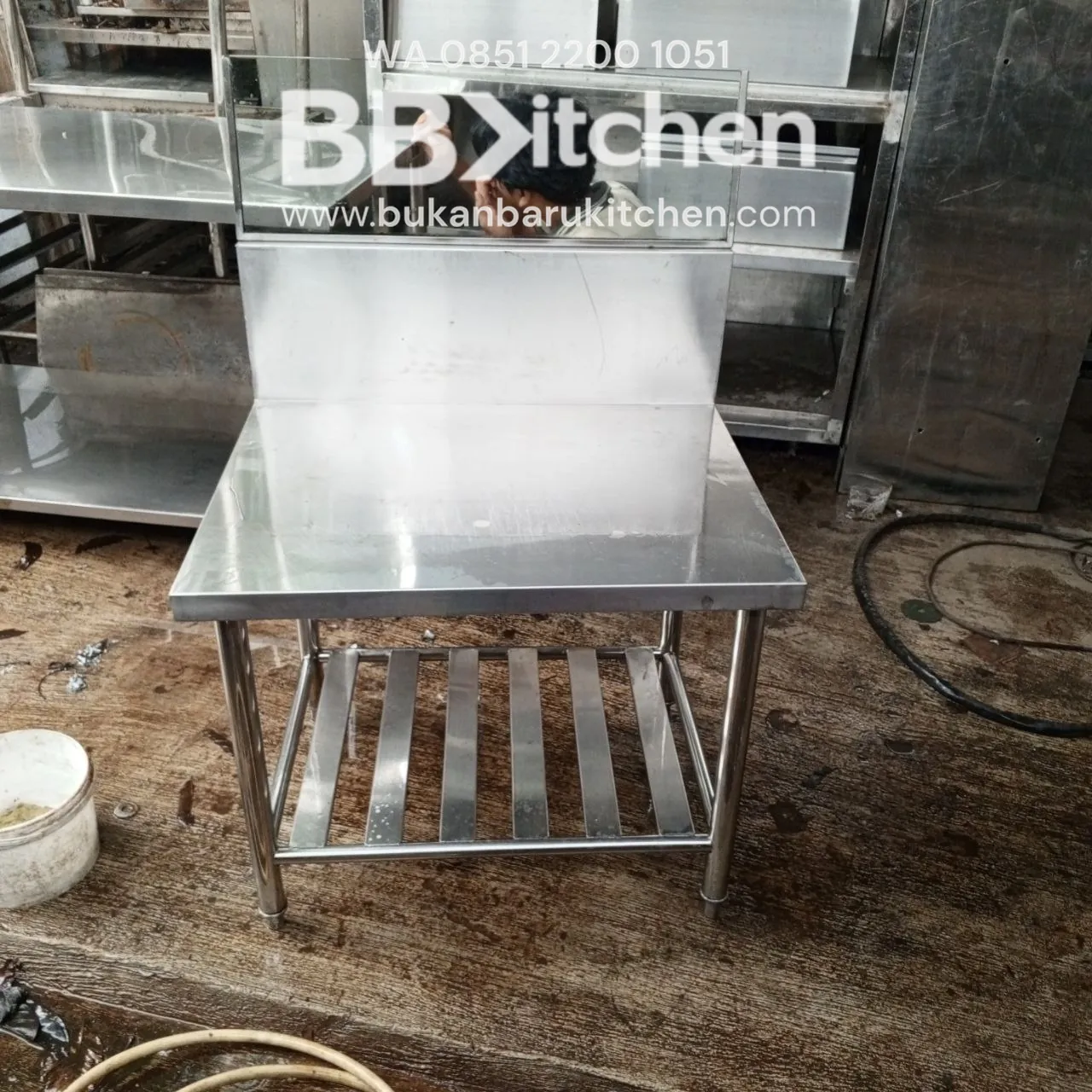 Meja Kompor 2 Susun Becksples dengan Kaca Ukuran 75x60x63 - Image 4