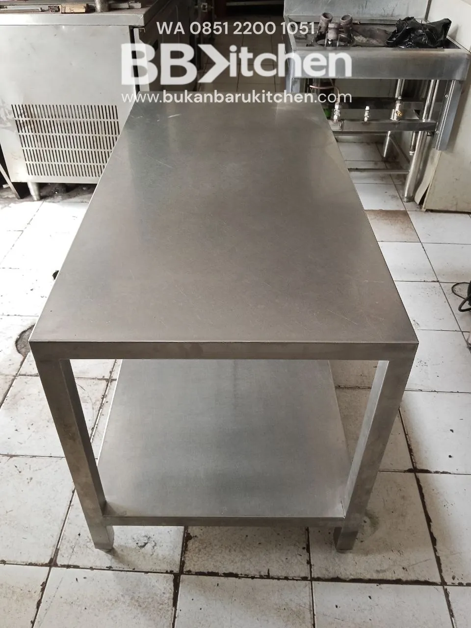 Meja Kompor Stainless 125x60x68 - Image 3