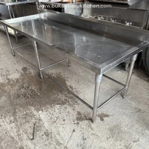 Meja Kompor Stainless 210x75x65 cm - Serbaguna untuk Dapur Komersial