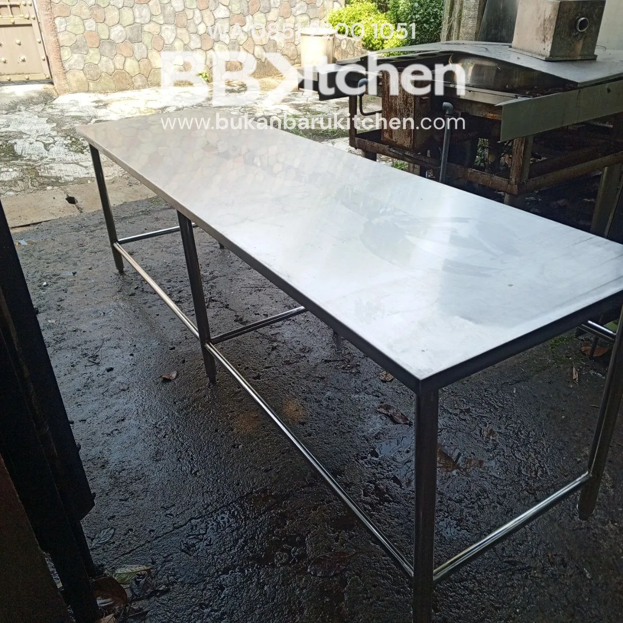 Meja Kompor Stainless 228x62x68 - Bekas - Image 2