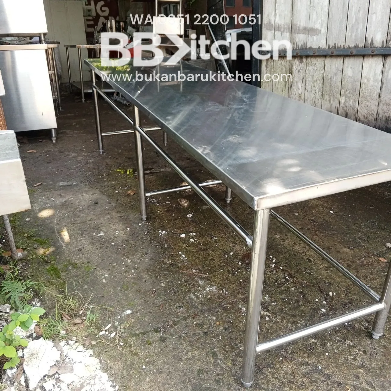 Meja Kompor Stainless 228x62x68 - Bekas - Image 4