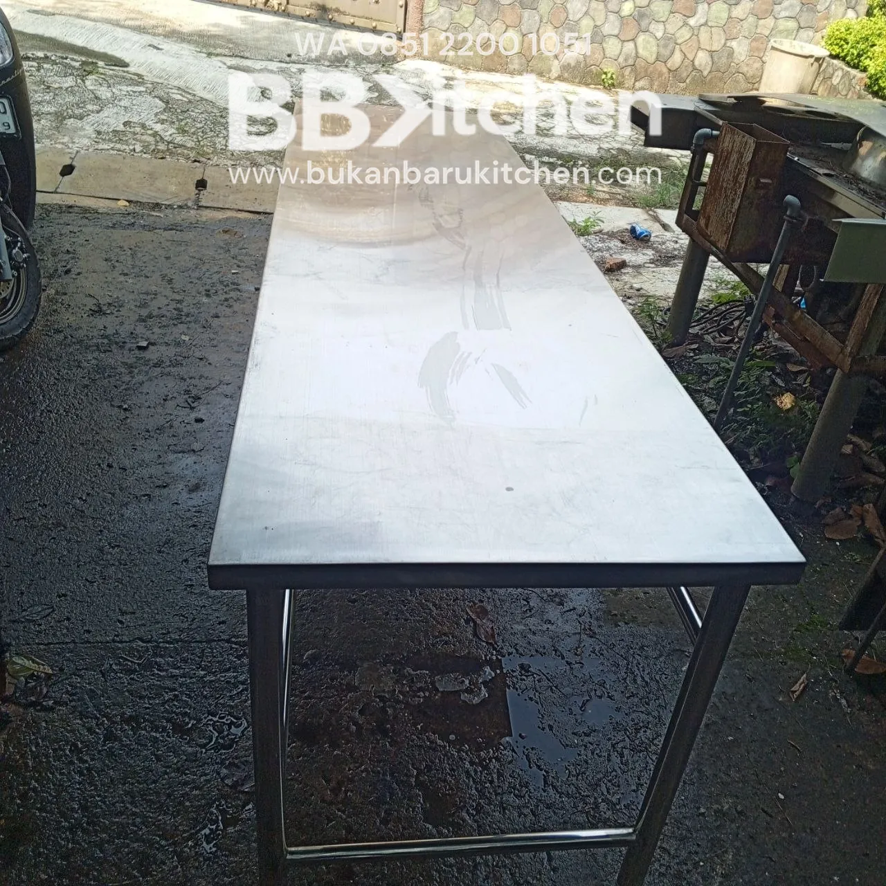 Meja Kompor Stainless 228x62x68 - Bekas - Image 6