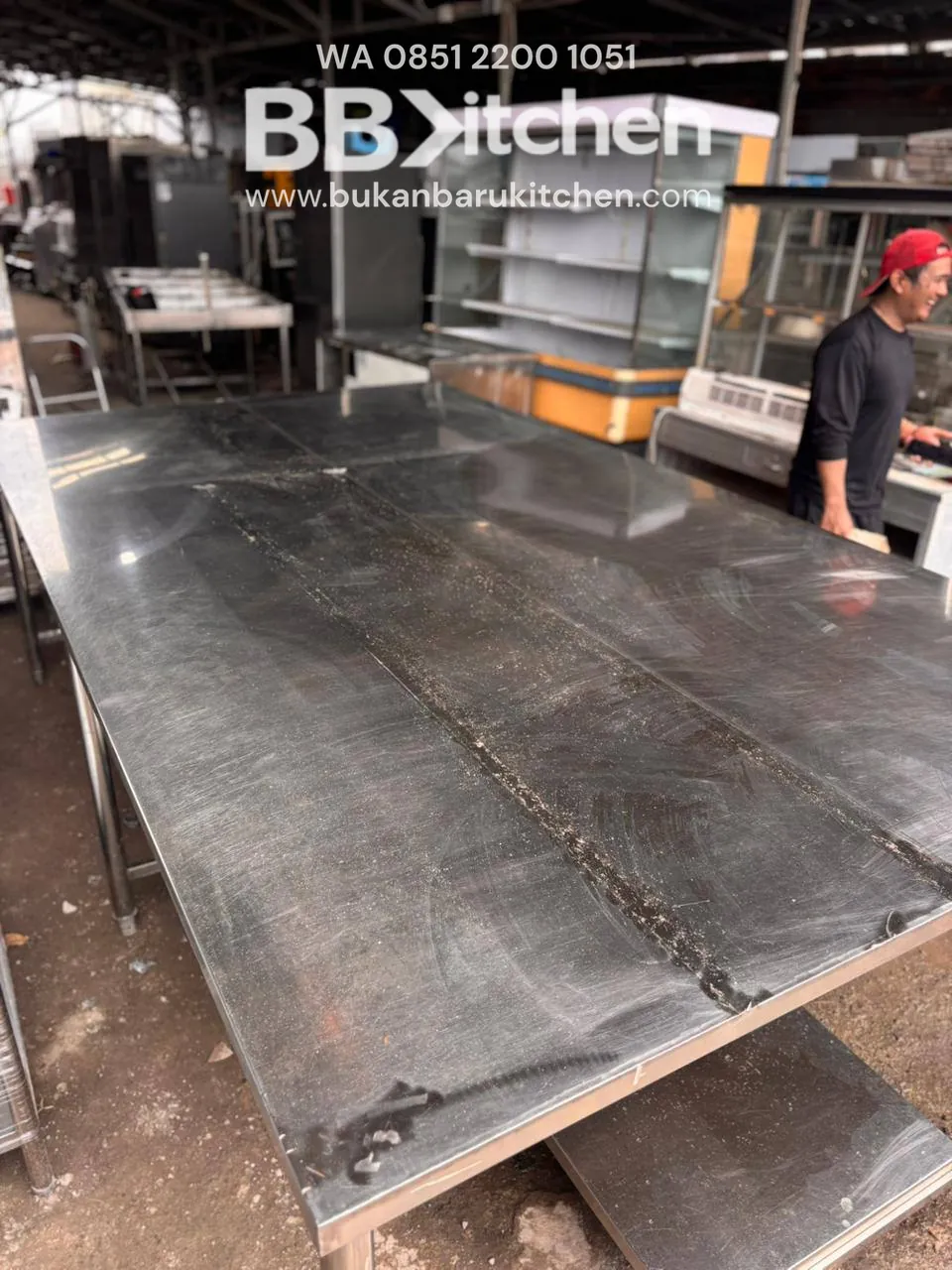 Meja Prepare 2 Susun Jumbo Ukuran 315x170x95 - Image 4