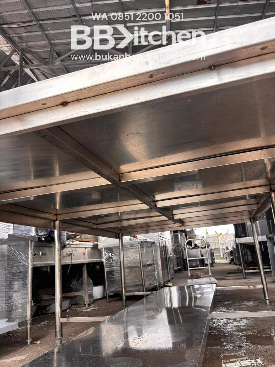 Meja Prepare 2 Susun Jumbo Ukuran 315x170x95 - Image 8