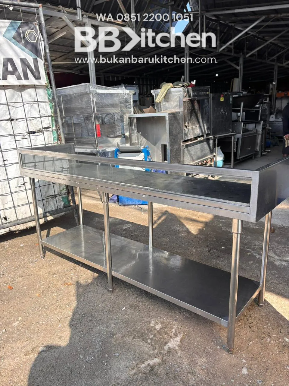Meja Prepare 2 Susun Ukuran 210x60x85 - Image 2