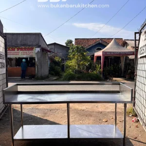 Meja Prepare 2 Susun Ukuran 210x60x85