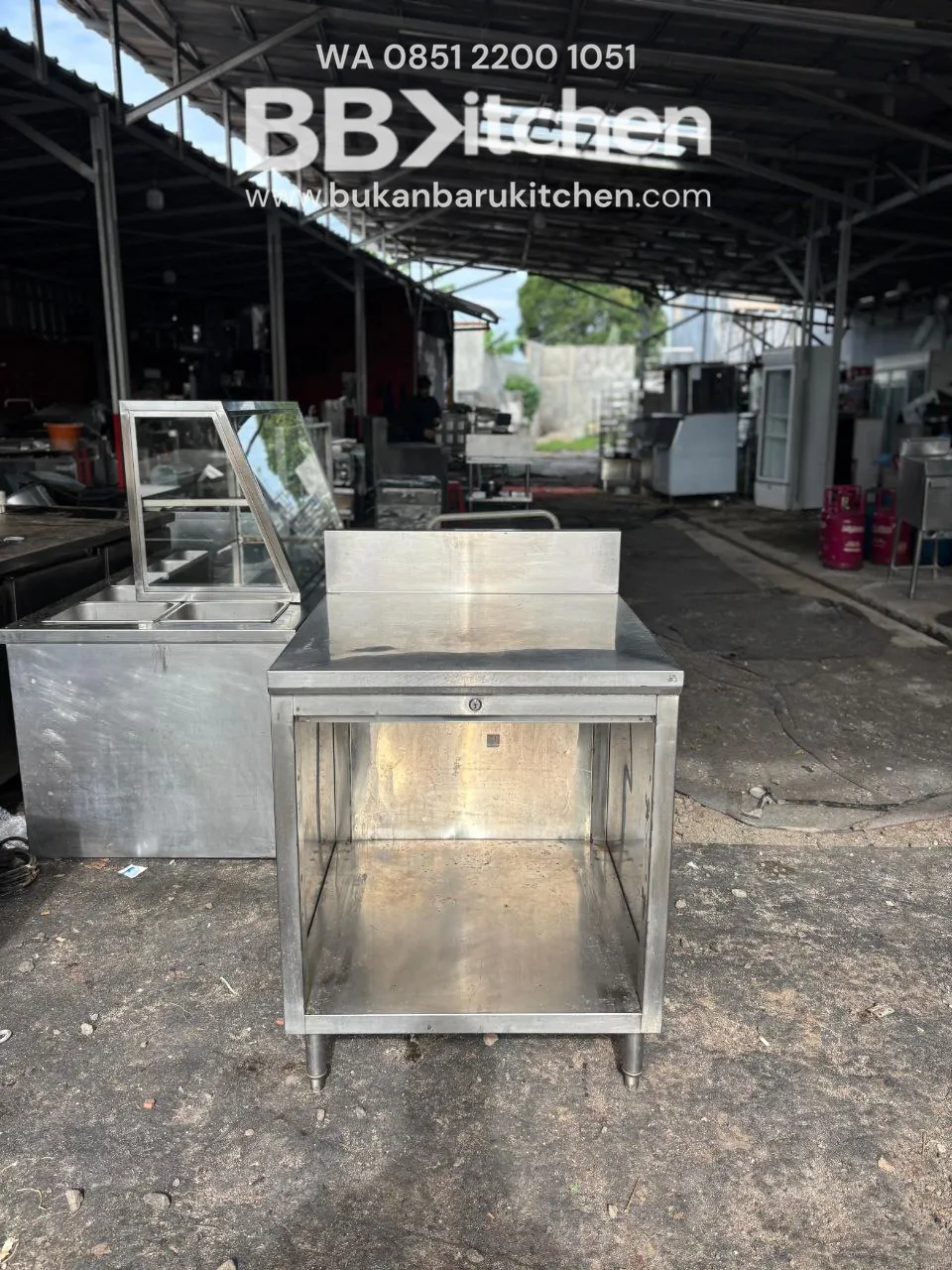 Meja Prepare 2 Susun Ukuran 70x75x85