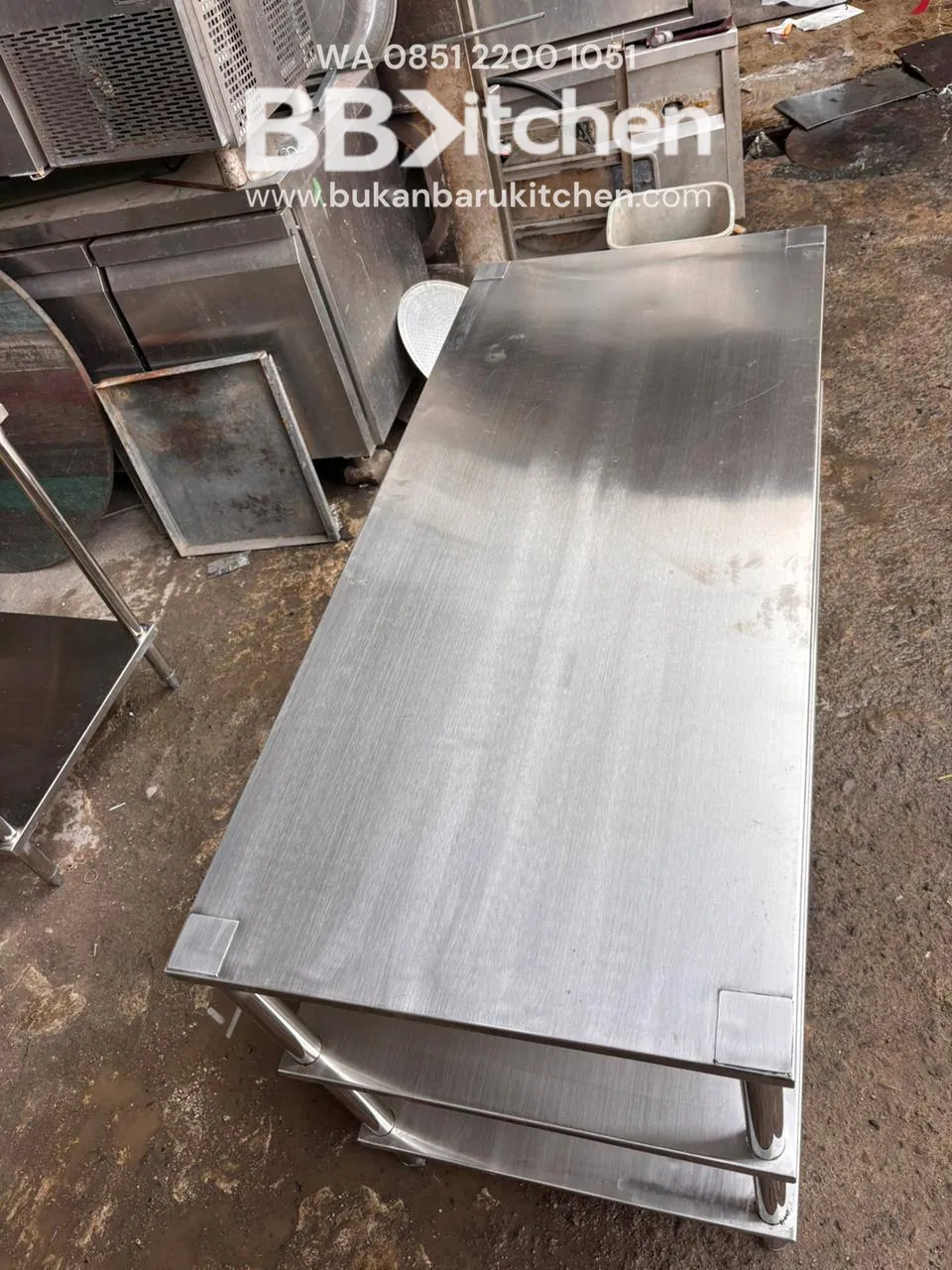 Meja Prepare 3 Susun Ukuran 135x60x80 - Image 4