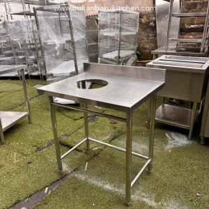 Meja Sampah Stainless 80x60x85