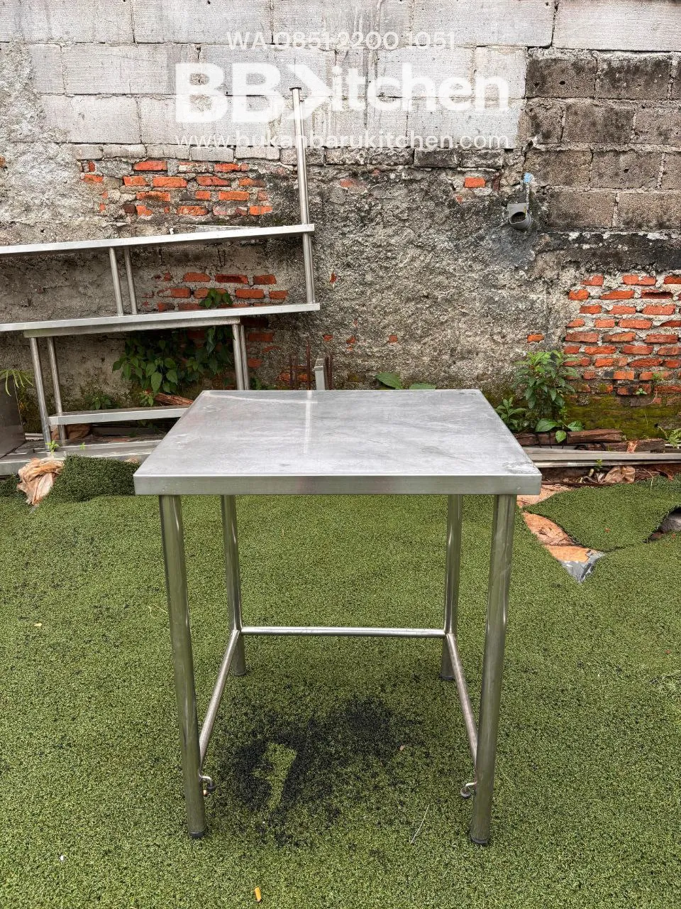 Meja Stainless 1 Susun 70x60x85 untuk Dapur Komersial - Image 2