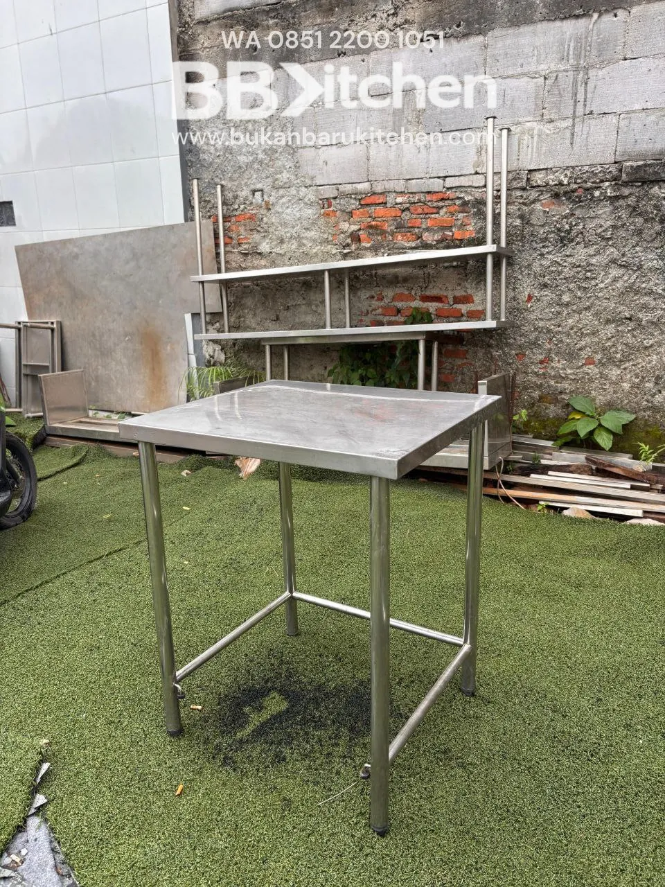 Meja Stainless 1 Susun 70x60x85 untuk Dapur Komersial - Image 3