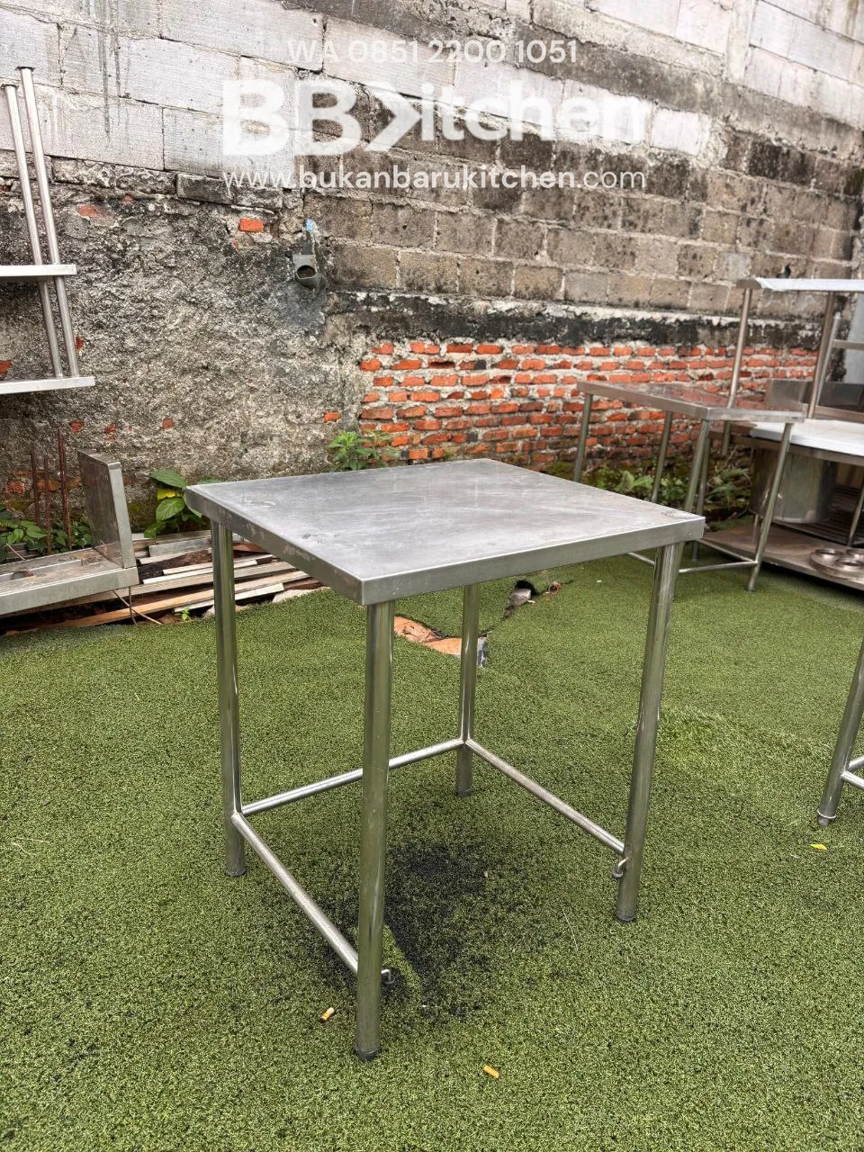 Meja Stainless 1 Susun 70x60x85 untuk Dapur Komersial - Image 4