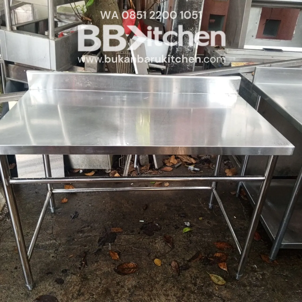 Meja Stainless 1 Susun Becksples Ukuran 120x70x83 - Image 2