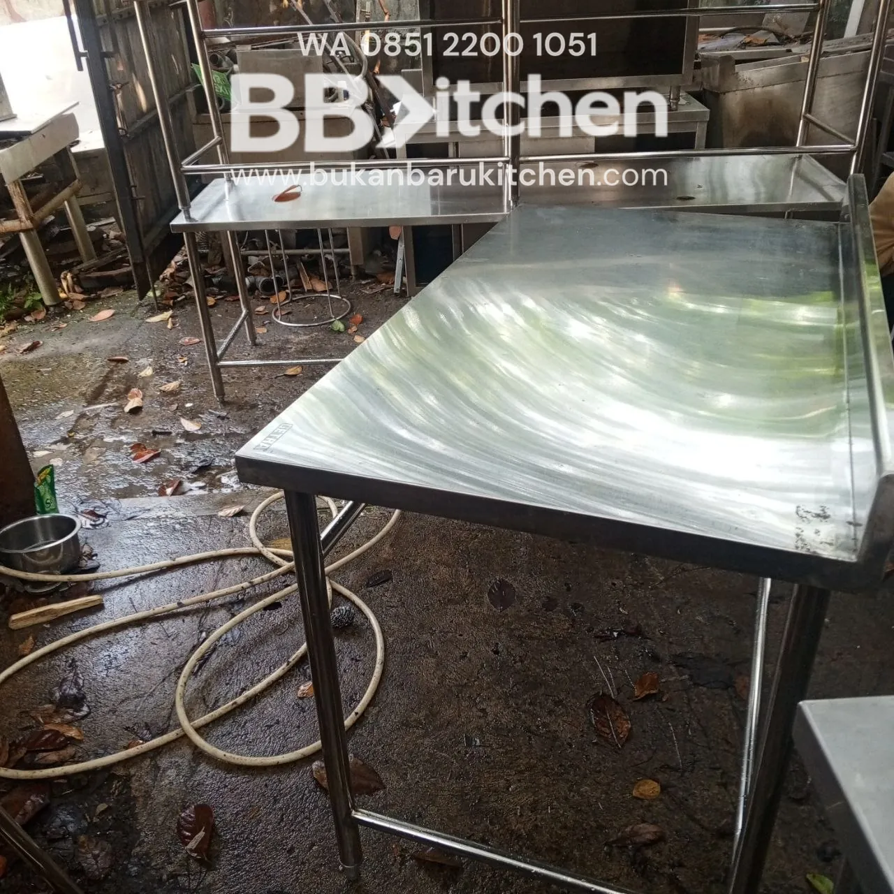 Meja Stainless 1 Susun Becksples Ukuran 120x70x83 - Image 4