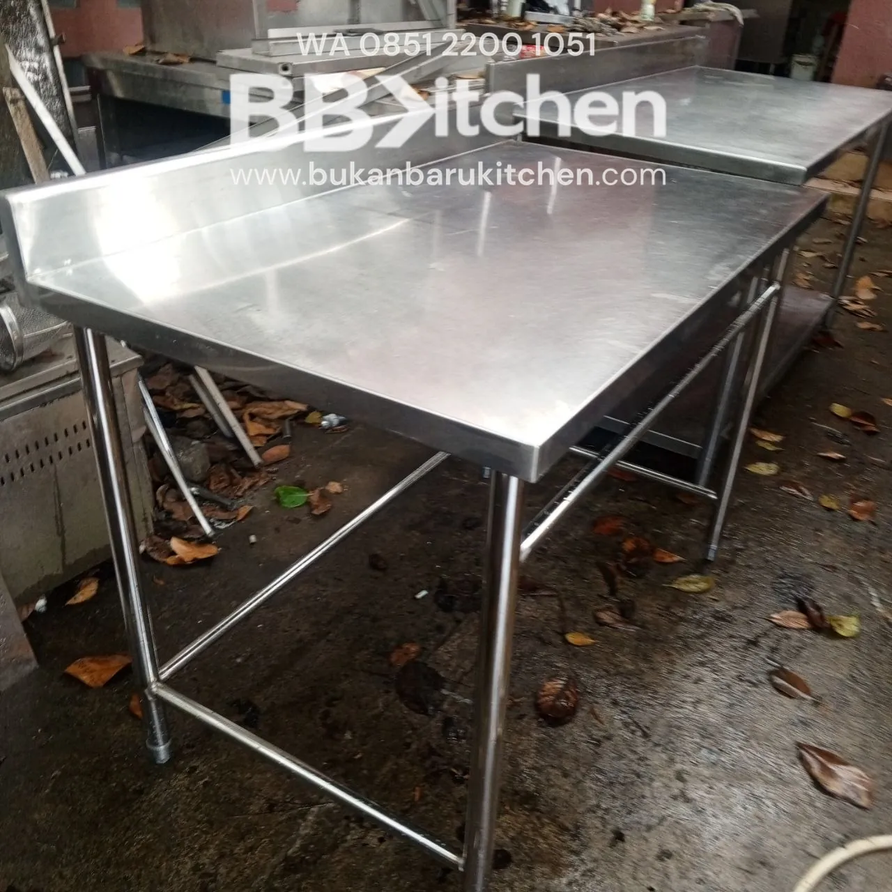 Meja Stainless 1 Susun Becksples Ukuran 120x70x83