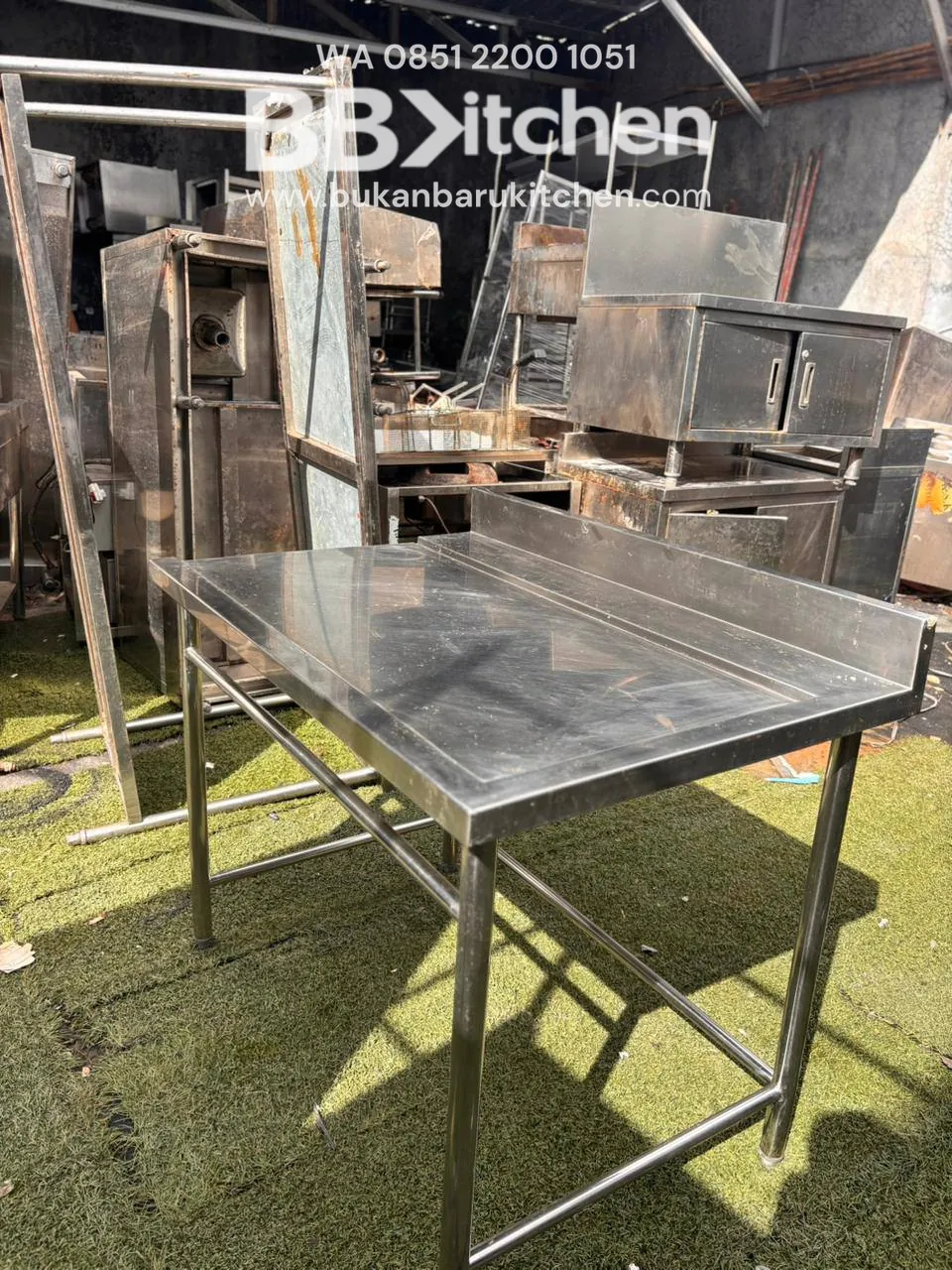 Meja Stainless 1 Susun Ukuran 110x75x85 - Image 2