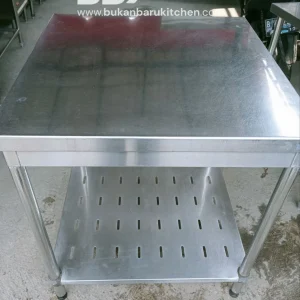 Meja Stainless 2 Susun P 75cm L 75cm T 85cm