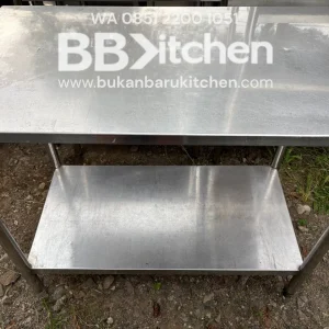 Meja Stainless 2 Susun Ukuran 100x57x85