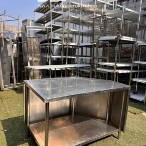 Meja Stainless 2 Susun Ukuran 125x80x85
