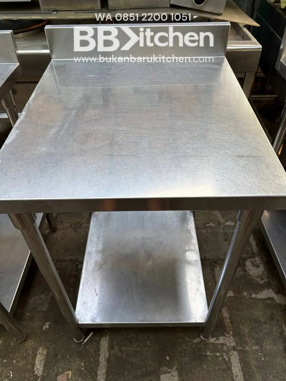 Meja Stainless 2 Susun Ukuran 60x70x85
