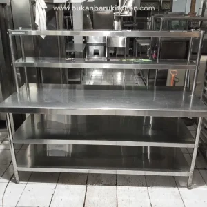 Meja Stainless 3 Susun Kris Chef Ukuran 180x70x85