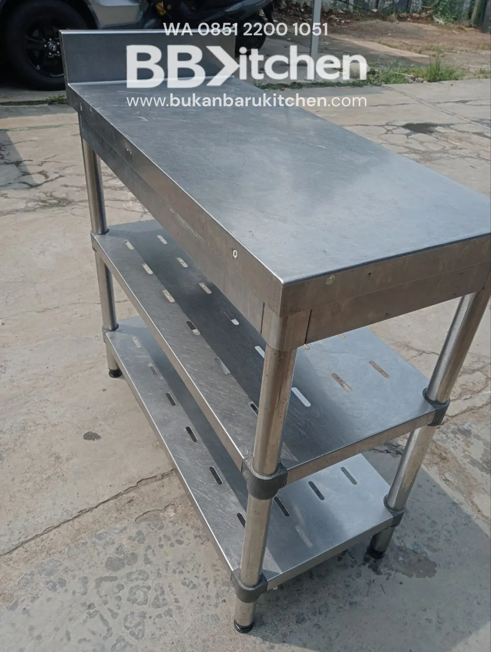 Meja Stainless 3 Susun P90 L40 T81 - Image 3
